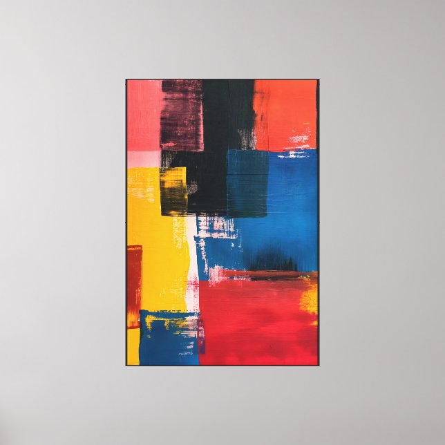 Chromatic Intersections Canvas Print (Front)