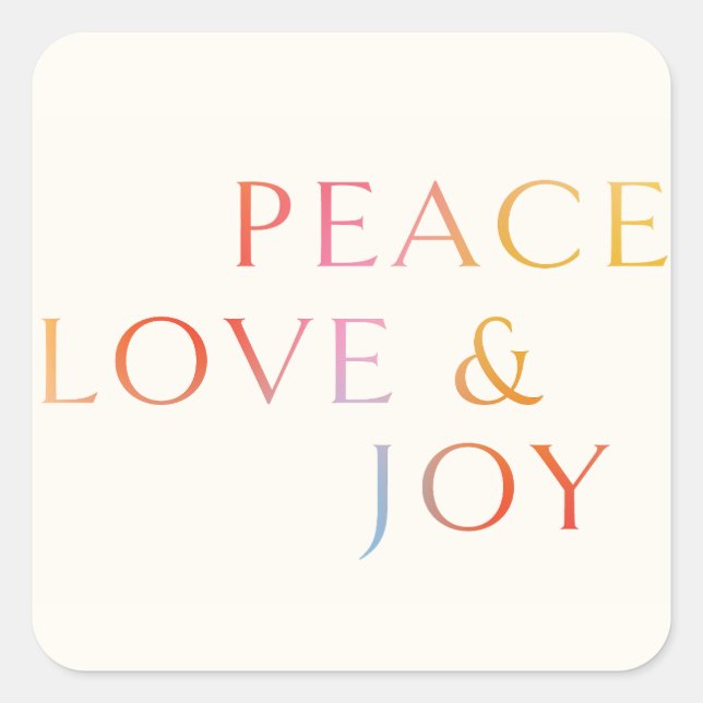 Chromatic Joy Square Sticker (Front)