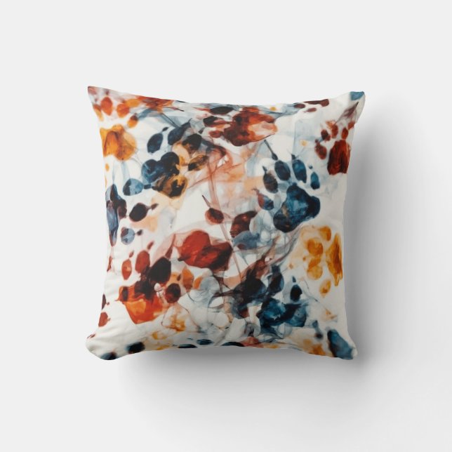  Chromatic Paw Prints Cushion (Front)