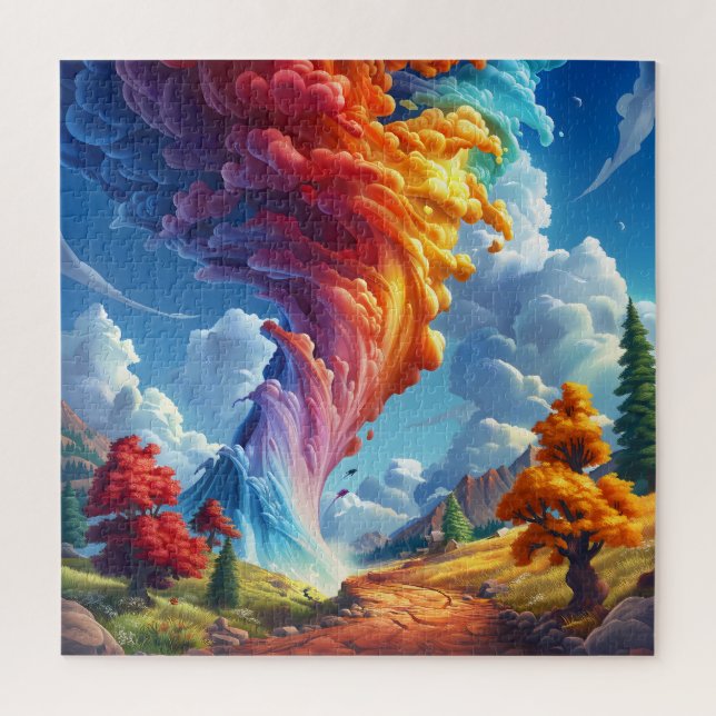 Chromatic Phenomenon's Skyward Reach Jigsaw Puzzle (Vertical)