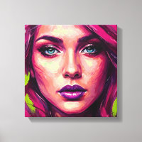 Chromatic Rapture Stretched Canvas Print