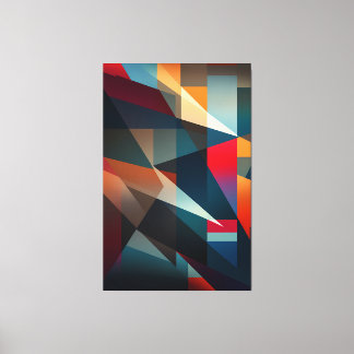 Chromatic Shapes - Abstract Geometric Art Print