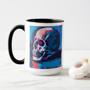 Chromatic Skull Painting Mug