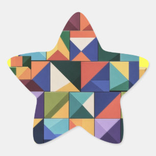 Chromatic Structure Star Sticker
