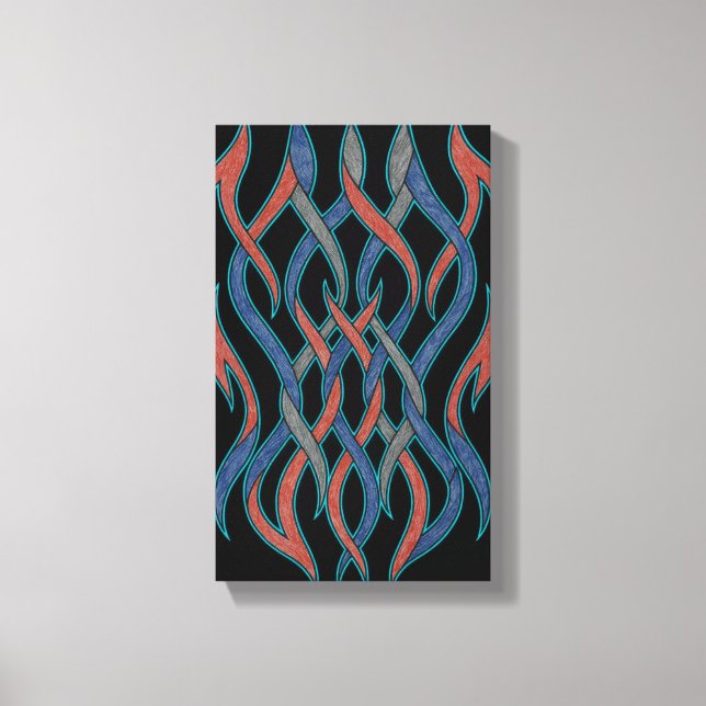 Chromatic Threads Canvas Print (Front)