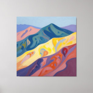 Chromatic Undulations: The Rhythmic Pulse Canvas Print