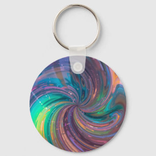 Chromatic Vortex Key Ring