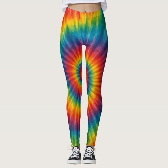 Chromatic Vortex Leggings (Front)