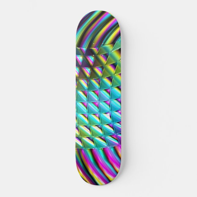 Chromatic Wave Art 1A Skateboard (Front)
