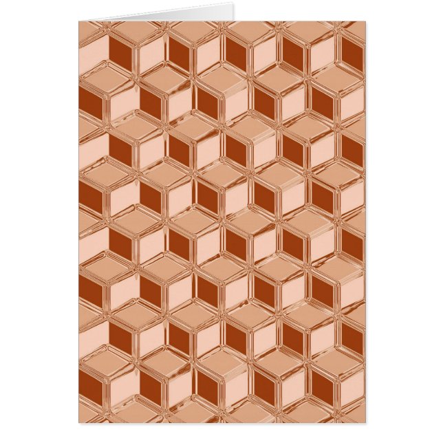 Chrome 3-d boxes - copper coloured (Front)