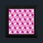 Chrome 3-d boxes - fuchsia pink<br><div class="desc">Chrome-look digital graphic of 3-d effect nested boxes in shades of fuchsia and pale ice pink</div>
