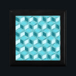 Chrome 3-d boxes - turquoise / aqua<br><div class="desc">Chrome-look digital graphic of 3-d effect nested boxes in shades of soft turquoise / peacock and aqua</div>