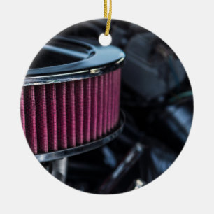 Chrome Air Intake Ceramic Tree Decoration