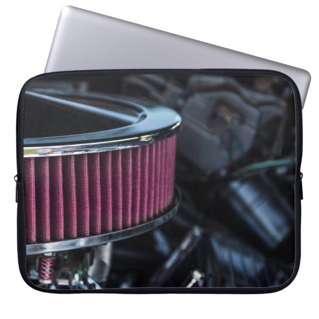 Chrome Air Intake Laptop Sleeve (Front)