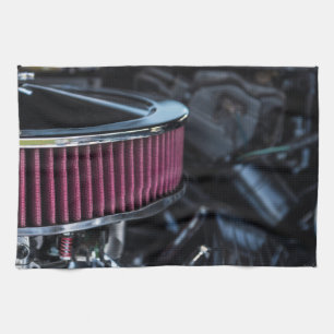 Chrome Air Intake Tea Towel