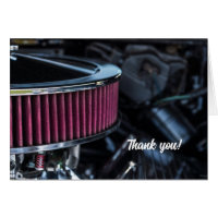 Chrome Air Intake Thank You Card