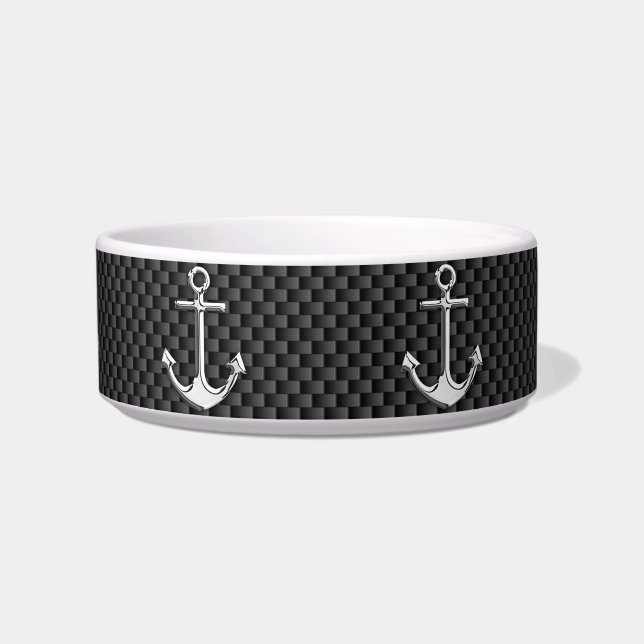 Chrome Anchor on Carbon Fiber Bowl (Front)