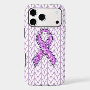 Chrome and Crystals Pink Ribbon Awareness Knit