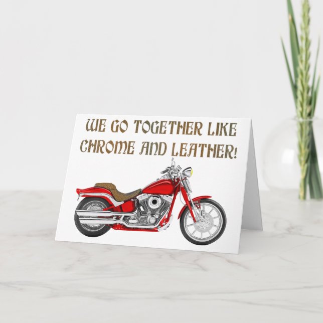 CHROME AND LEATHER CARD (Front)