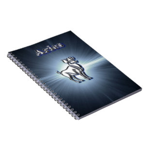 Chrome Aries Spiral Notebook