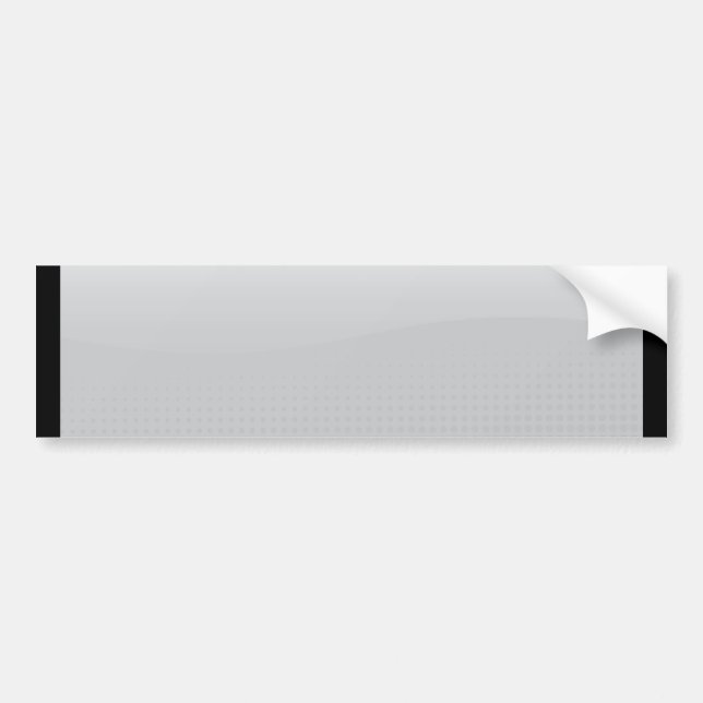 Chrome Beveled Layout Bumper Sticker (Front)