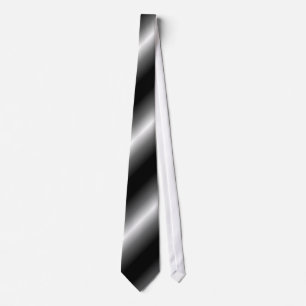CHROME BLACK/WHITE/GREY NECK TIE