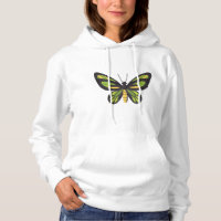 chrome butterfly in yellow and green