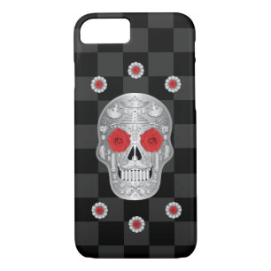 Chrome Calavera (Red Rose) Case-Mate iPhone Case