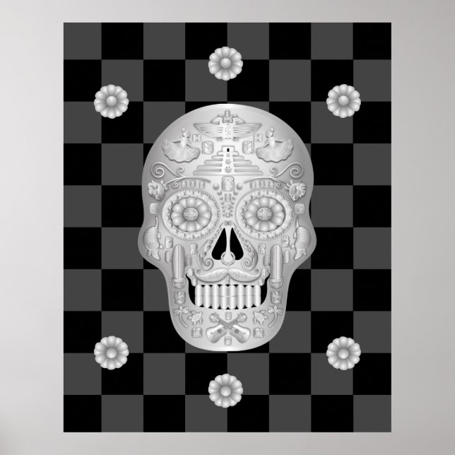 Chrome Calavera Watch Poster (Front)
