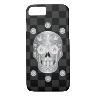 Chrome Calavera (White Rose) Case-Mate iPhone Case