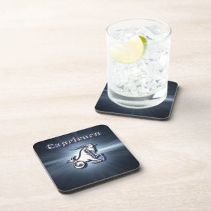 Chrome Capricorn Coaster