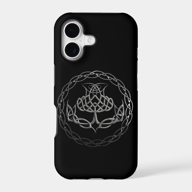 Chrome Celtic Knot Thistle (Back)