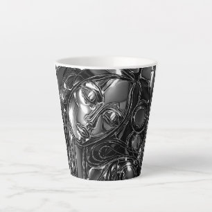 Chrome Daydream Woman Metal Latte Mug