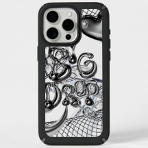Chrome Drip iPhone Case with 3D Metallic Design