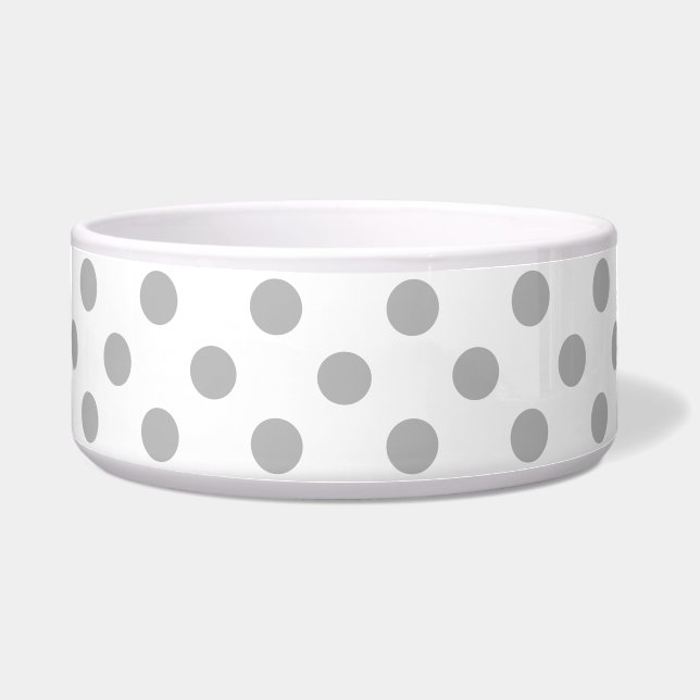 Chrome Grey Polka Dots Circles (Front)