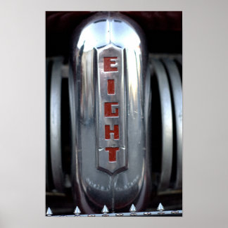 Chrome Grille Detail - Classic Car Show Poster