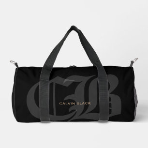 Chrome Hearts Inspired Modern Minimalist Black Duffle Bag