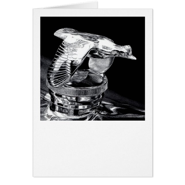 "Chrome in Flight" - Flying Quail Radiator Cap (Front)