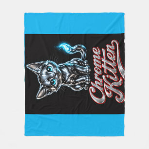 Chrome Kitten Fleece Blanket