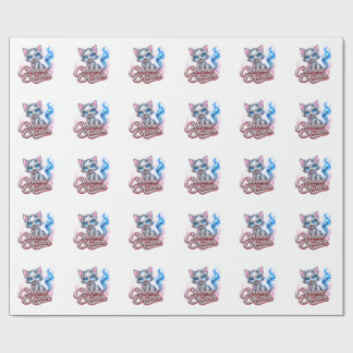 CHROME KITTEN Gloss Wrapping Paper