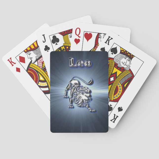 Chrome Leo Playing Cards (Back)