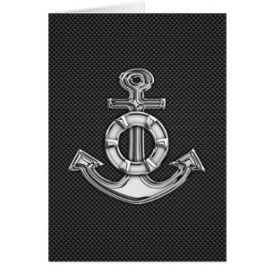 Chrome Lifesaver Anchor on Carbon Fibre