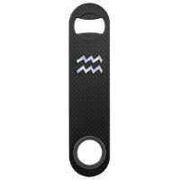 Chrome like Aquarius Zodiac Symbol on snake