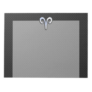 Chrome Like Aries Zodiac Sign Notepad