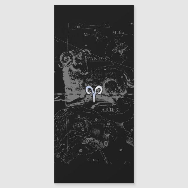 Chrome like Aries Zodiac Sign on Hevelius (Front)