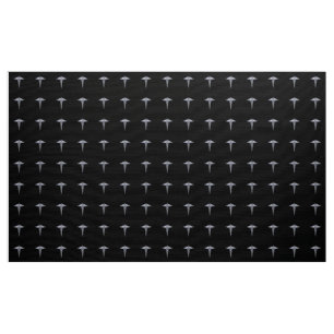 Chrome Like Caduceus Medical Symbol Black Decor Fabric