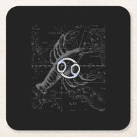Chrome like Cancer Zodiac Sign on Hevelius