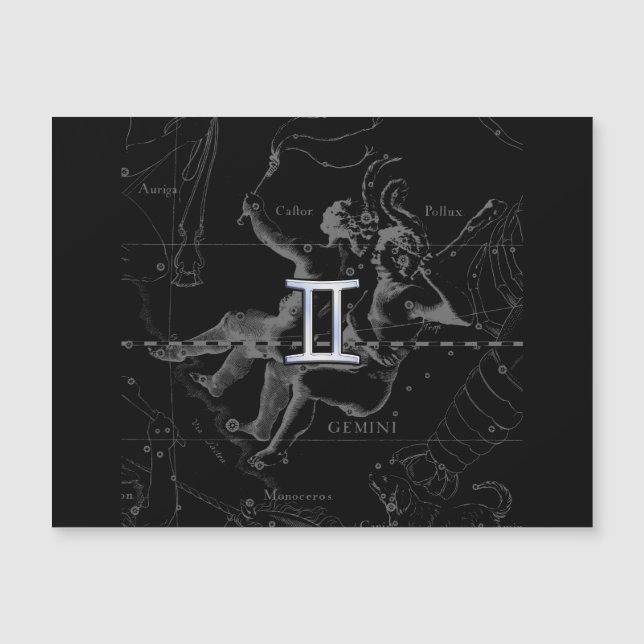Chrome like Gemini Zodiac Sign on Hevelius (Front)