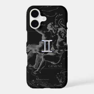 Chrome like Gemini Zodiac Symbol on Hevelius