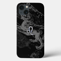 Chrome like Leo Zodiac Sign on Hevelius 1690